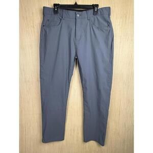 Denali Pants Mens 34x30 Gray Stretch Lightweight Hiking Quick Dry Khakis Outdoor